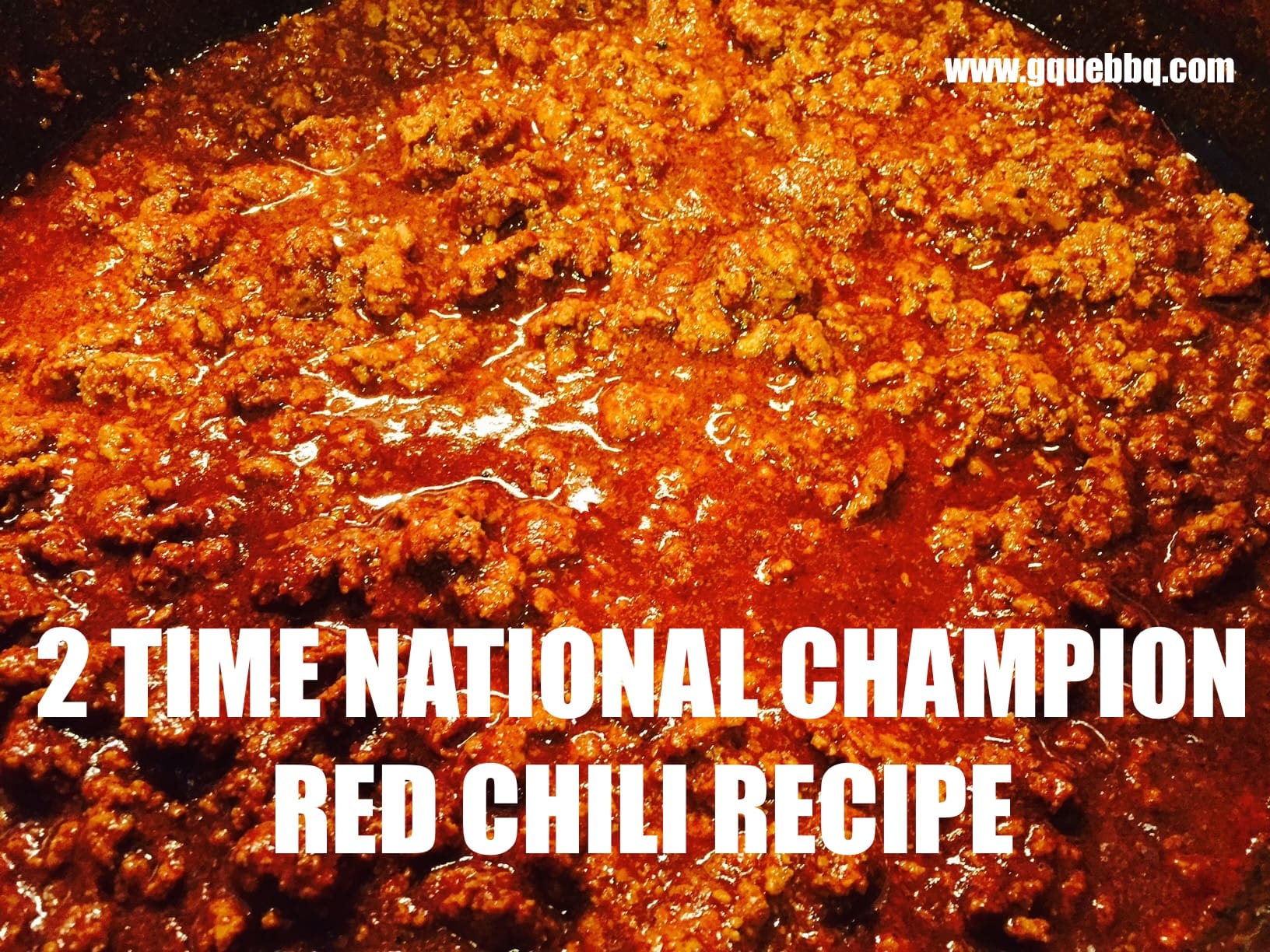 tricky ihærdige Kommentér 2 Time National Champion Margaret Nadeaus Red Chili Recipe | GQue BBQ