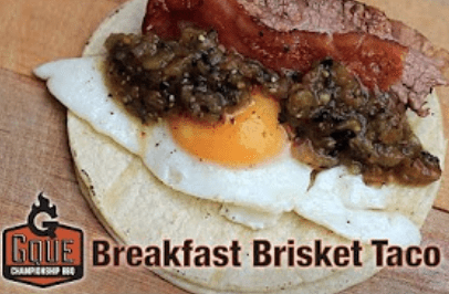 Breakfast Brisket Taco Recipe | GQue BBQ Recipes