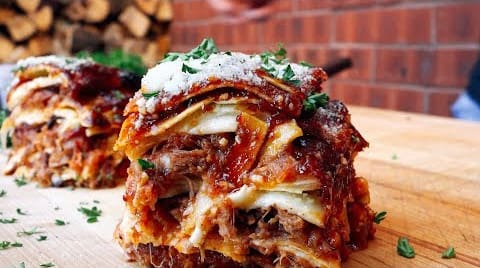 Smoked Barbecue Lasagna | GQue BBQ
