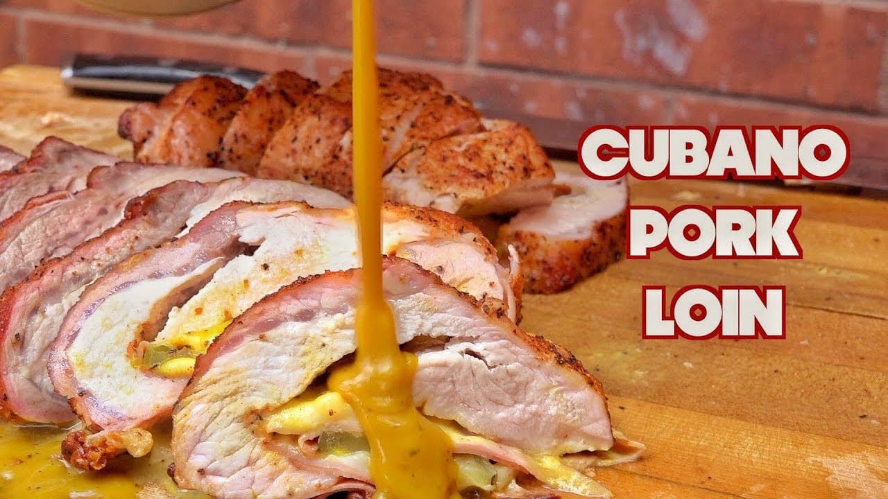 Cubano Stuffed Pork Loin Recipe