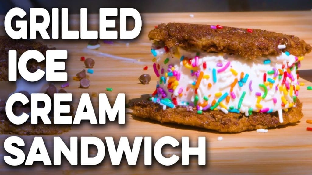 Gque bbq grilled ice cream sandwich